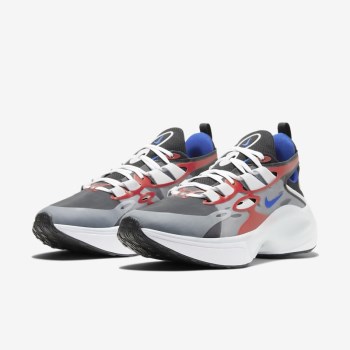 Nike Signal D/MS/X - Férfi Utcai Cipő - Fekete/Piros/Platina/Királykék